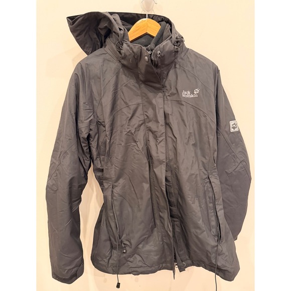 Jack Wolfskin Iceland 3-in-1 Texapore Jacket Women XL Waterproof Fleece Liner